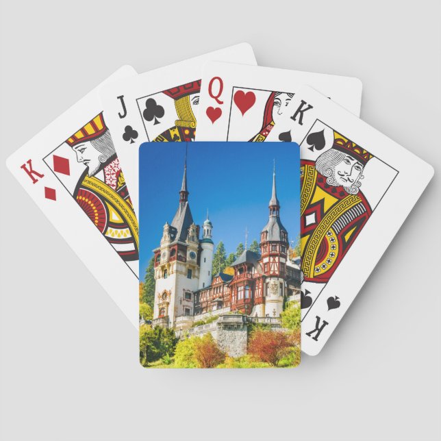 Plying cards Peles castle Sinaia (Back)