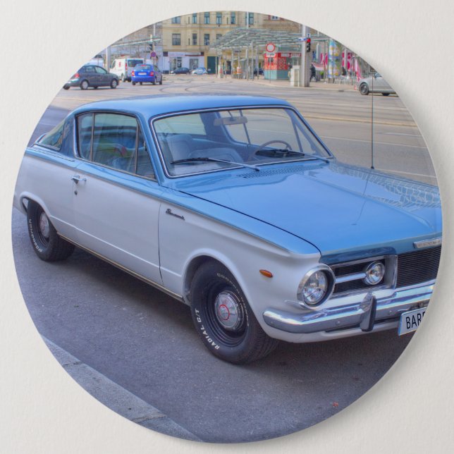 Plymouth Barracuda 6 Cm Round Badge (Front)