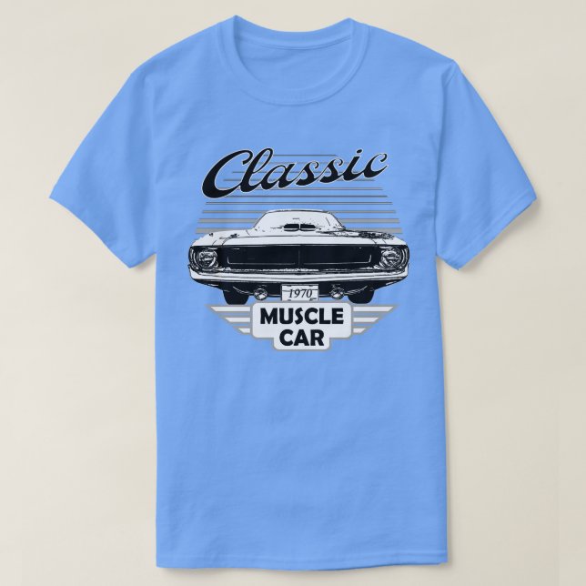 Plymouth Barracuda Classic American Muscle  70s T-Shirt (Design Front)
