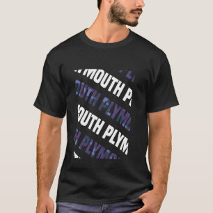 Plymouth Camo Pattern Purple Camouflage T-Shirt