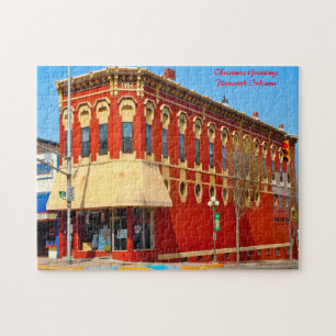 Plymouth Indiana Christmas Greetings Jigsaw Puzzle