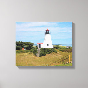 Plymouth Lighthouse, "the Gurnet" Massachusetts Canvas Print
