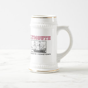 Plymouth, MA Beer Stein