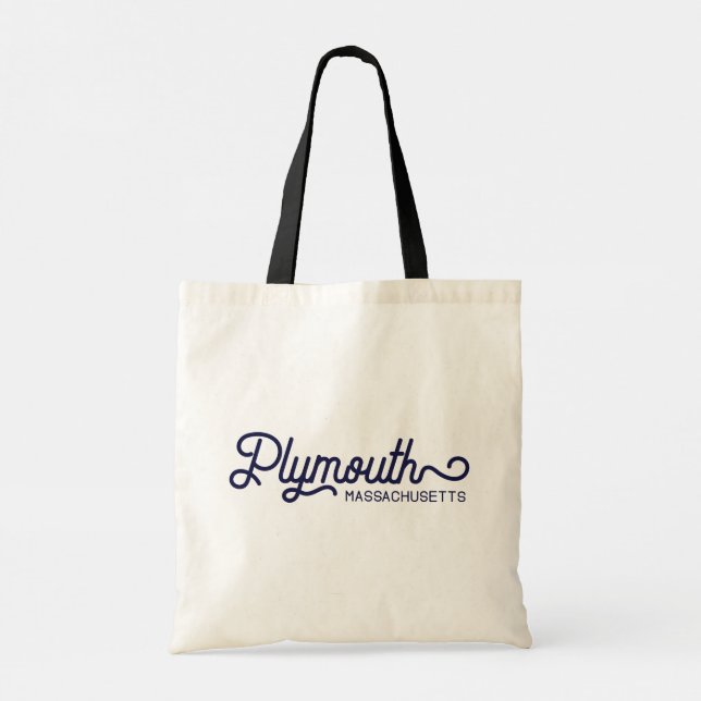 Plymouth, Massachusetts Tote Bag (Back)