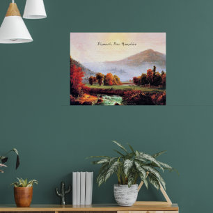 Plymouth New Hampshire, fine art painting, Poster