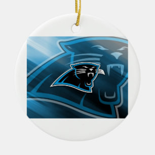 Plymouth Panthers Logo Ceramic Tree Decoration