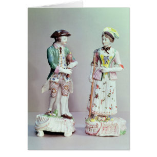 Plymouth porcelain shepherd and shepherdess