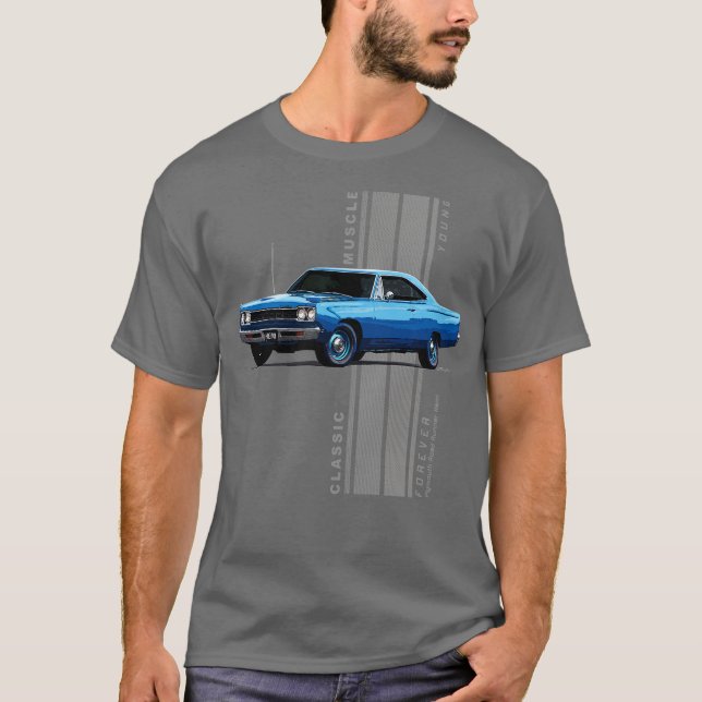 Plymouth Road Runner Hemi Classic American Muscle  T-Shirt (Front)