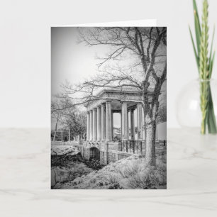 Plymouth Rock canopy black and white Card