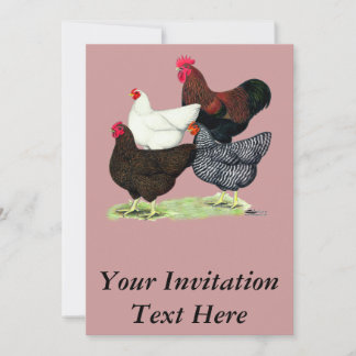 Plymouth Rock Quartet Invitation