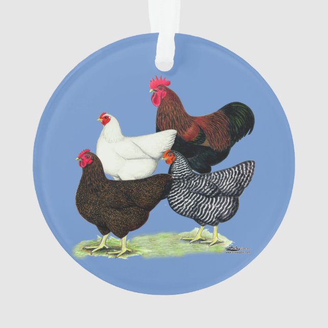 Plymouth Rock Quartet Ornament (Back)