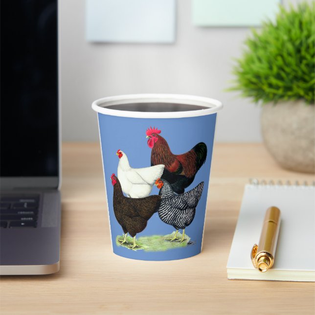Plymouth Rock Quartet Paper Cups (Insitu)