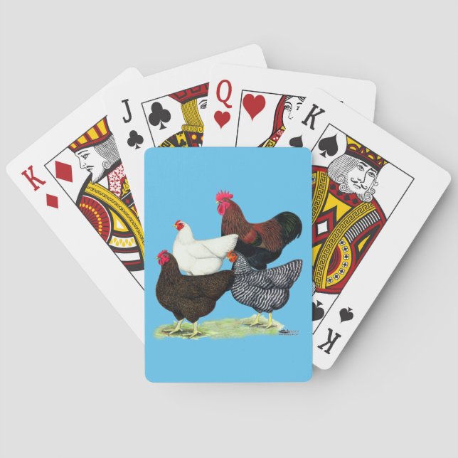 Plymouth Rock Quartet Playing Cards (Back)