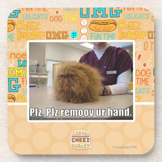 Plz remoov ur hand coaster (Front)
