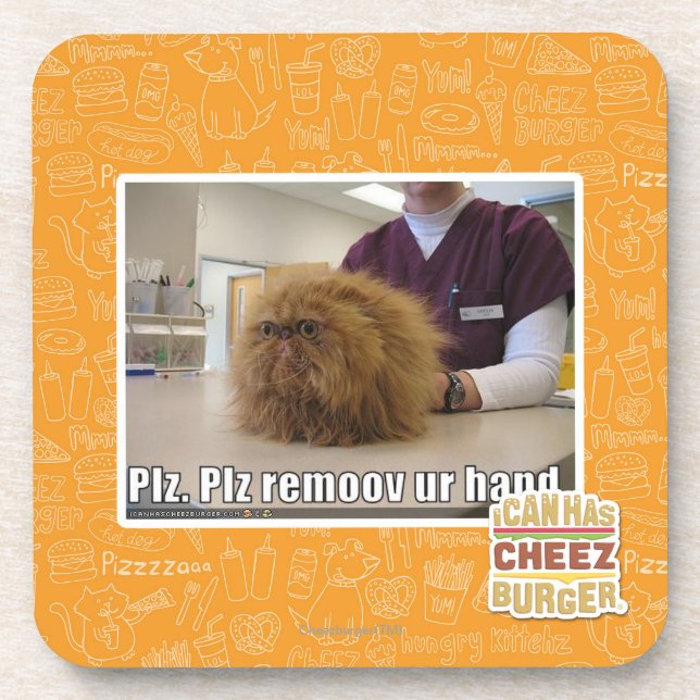 Plz remoov ur hand coaster (Front)