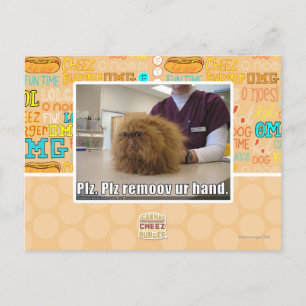 Plz remoov ur hand postcard