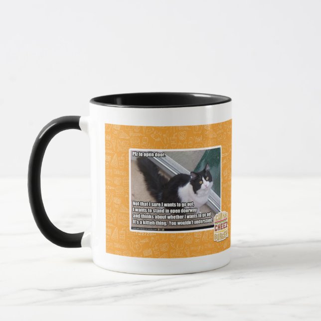 Plz to open door mug (Left)