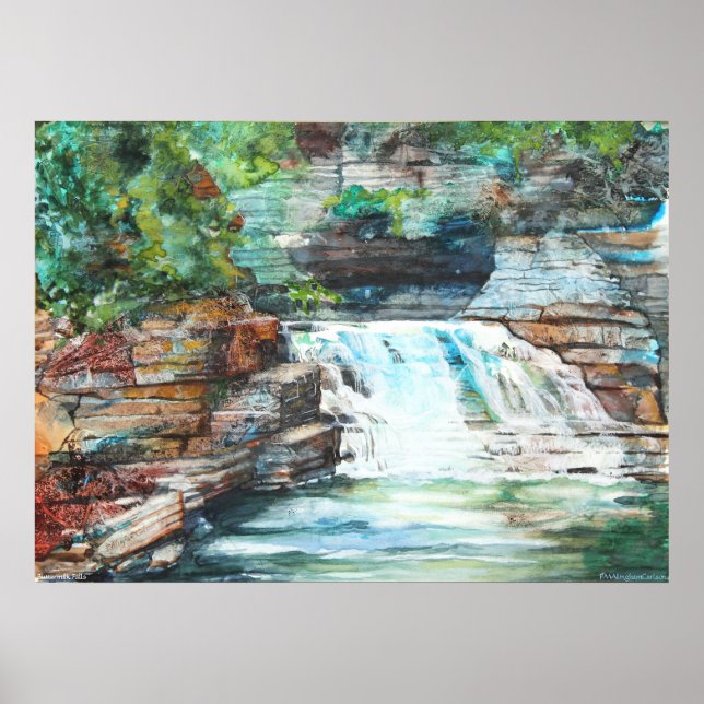 PMACarlson Buttermilk Falls Poster (Front)