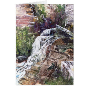 PMACarlson  Waterfall at Robert Treman SP Card