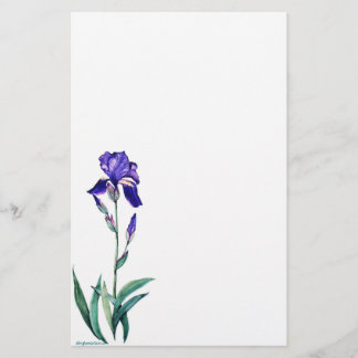 PMACarlsonElegant Iris Staionary Stationery