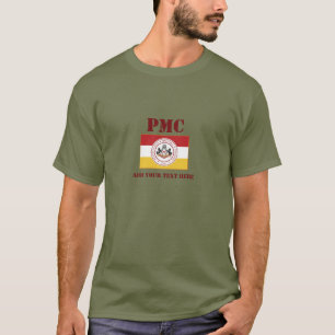 PMC TEE in w/PMC FLAG logo - PERSONALIZE