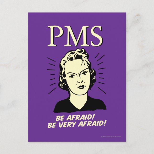 PMS: Be Afraid Postcard (Front)