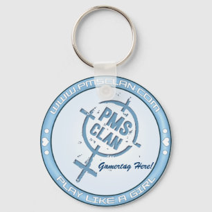 PMS Keychain- Blue Logo 2 Key Ring