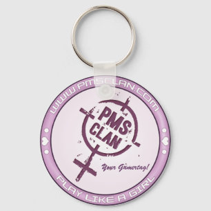 PMS Keychain- Purple Logo 2 Key Ring