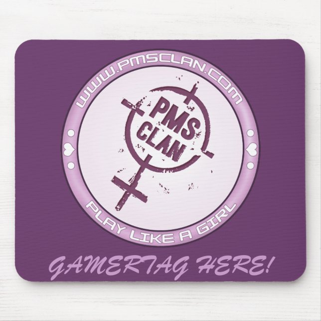 PMS Mousepad- Purple Logo 2 Mouse Pad (Front)