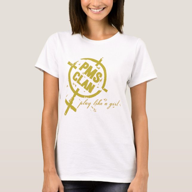 PMS Shirt- Gold Logo T-Shirt (Front)
