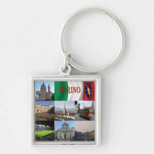 PMT012 TURIN, Mosaic, Piedmont, Italy, Key Ring