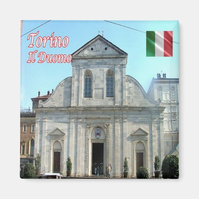 PMT017 TURIN, Cathedral, Italy, Fridge Magnet (Front)