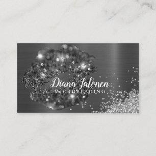 PMU MICROBLADING artist Sparkling Rose Business Ca Card