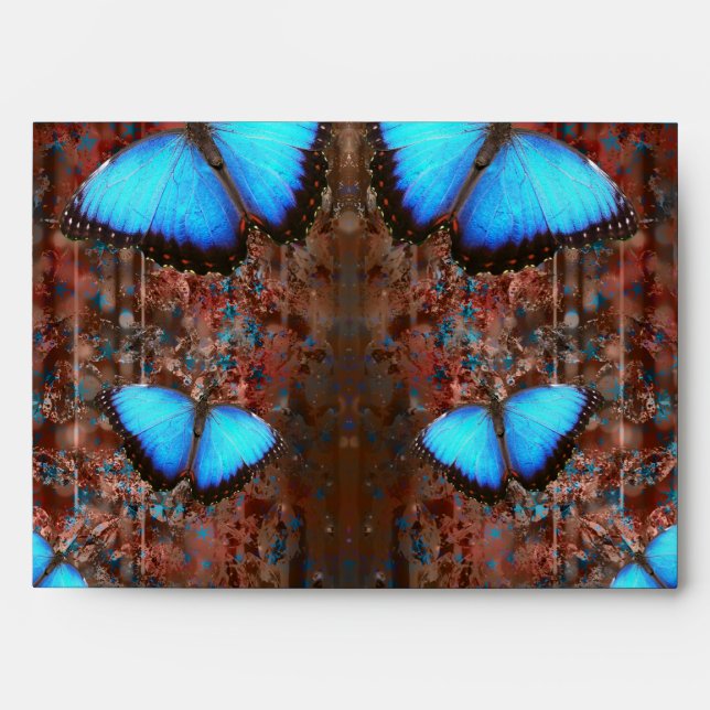 PN 15 Charming Blue Butterflies Envelope (Front)