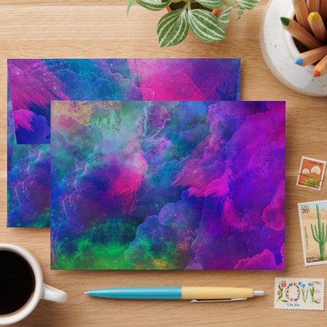 PN 36 Colourful Clouds Envelope (Desk)