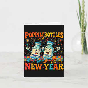 Pn’ Bottles For The New Year Funny Nurse Medical G Card