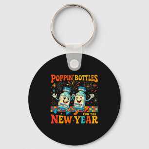 Pn’ Bottles For The New Year Funny Nurse Medical G Key Ring