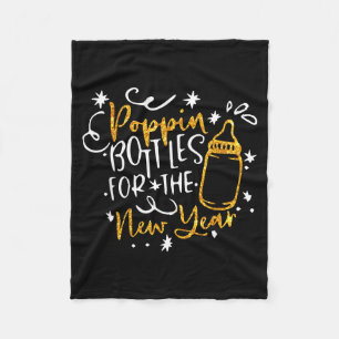 Pn Bottles For The New Year Happy New Years Eve Pa Fleece Blanket
