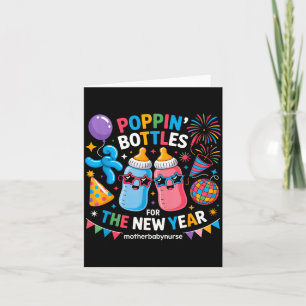Pn Bottles For The New Year Mother Baby Nurse Card