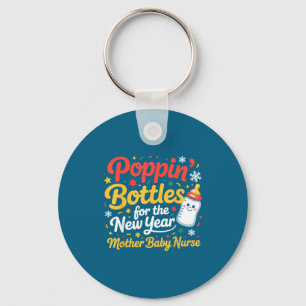 Pn Bottles For The New Year Mother Baby Nurse  Key Ring