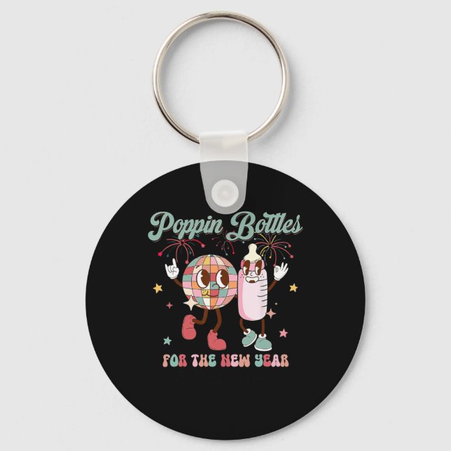 Pn Bottles For The New Year, Mother Baby Nurse  Key Ring (Front)