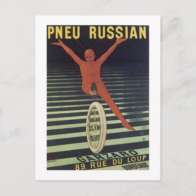 Pneu Russian Postcard (Front)