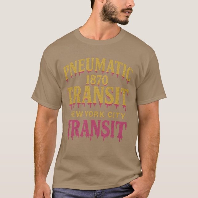 Pneumatic Transit 1870 – New York City T-Shirt (Front)