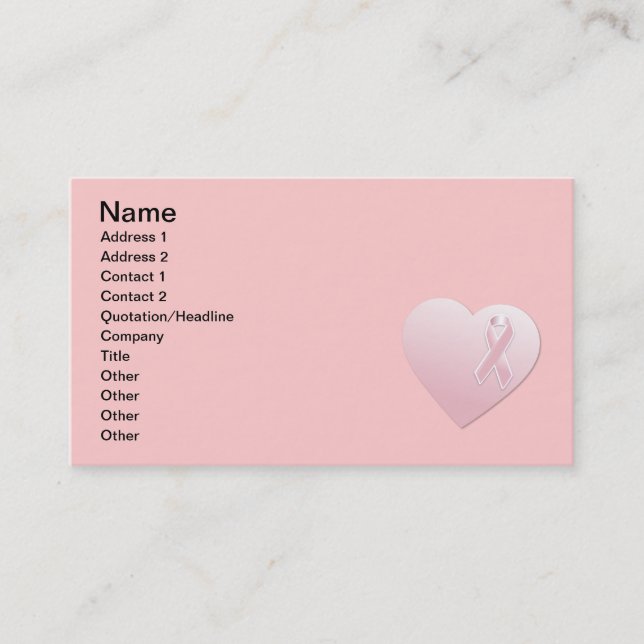 png_heart-53.png BREAST CANCER SURVIVOR Business Card (Front)