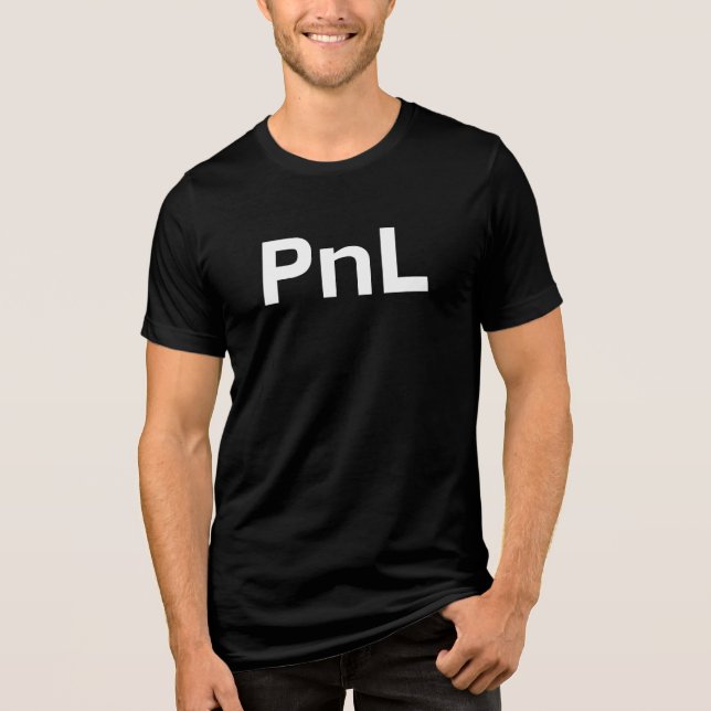 Pnl t shirt, text based Tri-Blend shirt (Front)