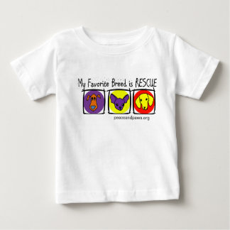 PNP Kids My Favourite Breed is Rescue Baby T-Shirt