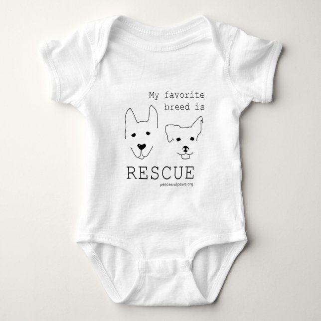 PNP My favourite breed is rescue T-Shirt (Front)