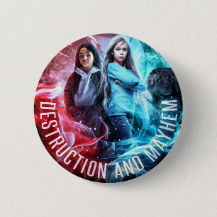 Pnut & Cece 6 Cm Round Badge