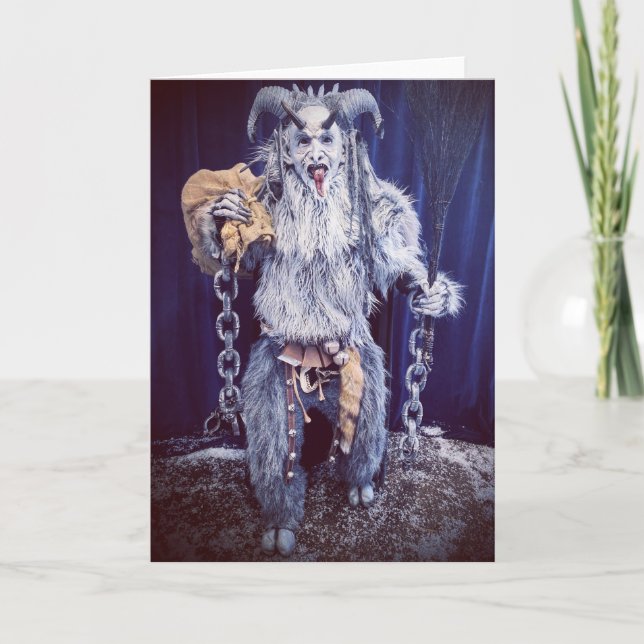 PNW Krampus Folded Holiday Card (Front)