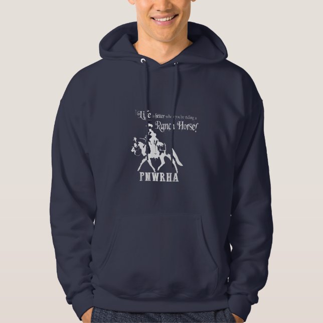 PNWRHA unisex hoodie navy (Front)